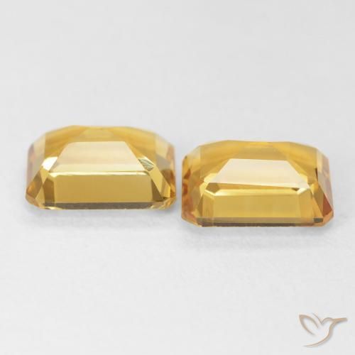 Citrine Gemstones in 8 x 6 mm (calibrated) Size for Sale, Citrine Stones in Golden Color