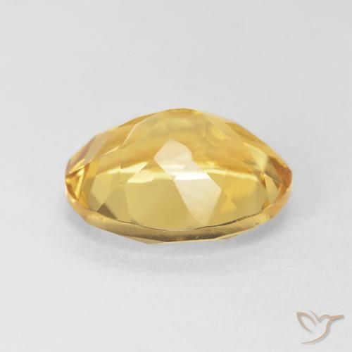 Citrine Gemstone in 12 x 10 mm (calibrated) Size for Sale, Citrine Stone in Medium Golden Color
