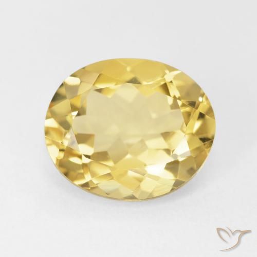 4.36ct Natural Tuscany Yellow Citrine, Oval, VVS