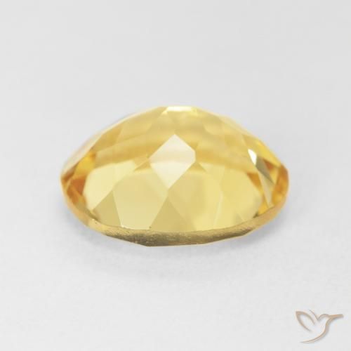 Citrine Gemstone in 12 x 10 mm (calibrated) Size for Sale, Citrine Stone in Tuscany Yellow Color