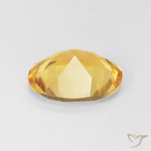 Citrine Gemstone in 12 x 10 mm (calibrated) Size for Sale, Citrine Stone in Light Golden-Yellow Color