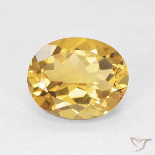 4.48ct Natural Golden Citrine, Oval, VVS