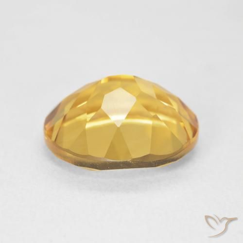 Citrine Gemstone in 12 x 10 mm (calibrated) Size for Sale, Citrine Stone in Golden Color