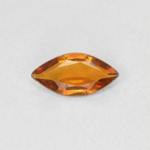 0.37ct Natural Deep Orange Citrine, Marquise, VVS