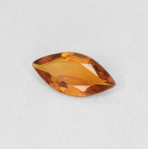 0.37 ct Orange Citrine Stone, Natural Citrine in Marquise Facet Shape for Sale