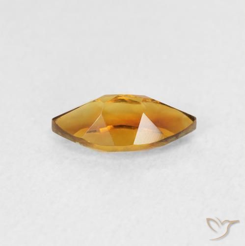 Citrine Gemstone in 8 x 4 mm (calibrated) Size for Sale, Citrine Stone in Orange Brown Color