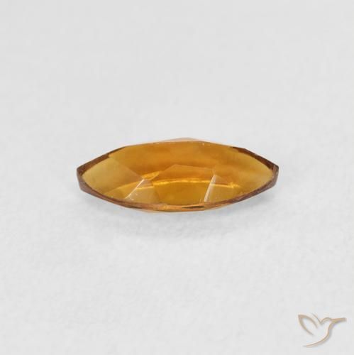 Citrine Gemstone in 8 x 4 mm (calibrated) Size for Sale, Citrine Stone in Medium Orange Color