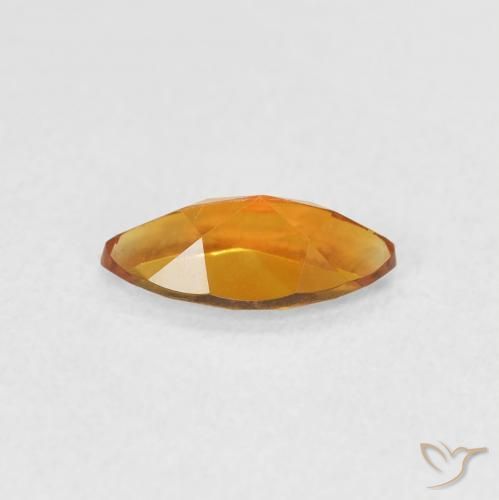 Citrine Gemstone in 8 x 4 mm (calibrated) Size for Sale, Citrine Stone in Medium Orange Color