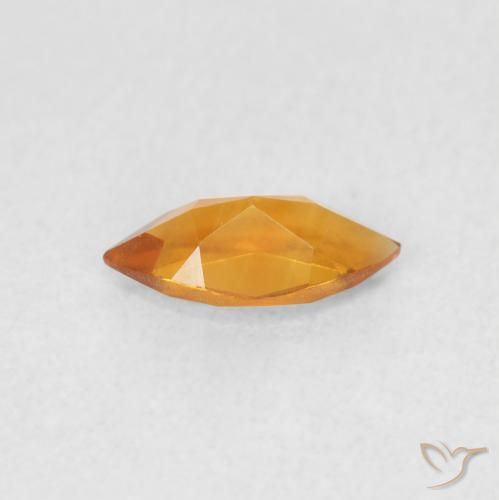 Citrine Gemstone in 8.1 x 4.1 mm Size for Sale, Citrine Stone in Medium Orange Color