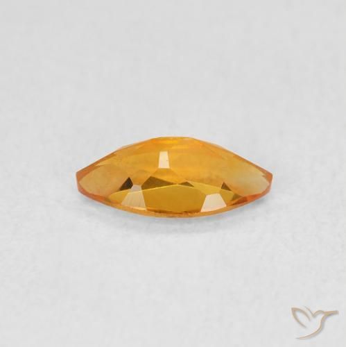 Citrine Gemstone in 8 x 4 mm (calibrated) Size for Sale, Citrine Stone in Gold Color