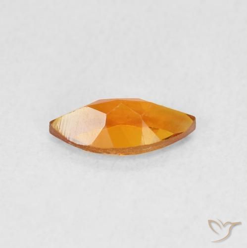 Citrine Gemstone in 8 x 4 mm (calibrated) Size for Sale, Citrine Stone in Medium Orange Color