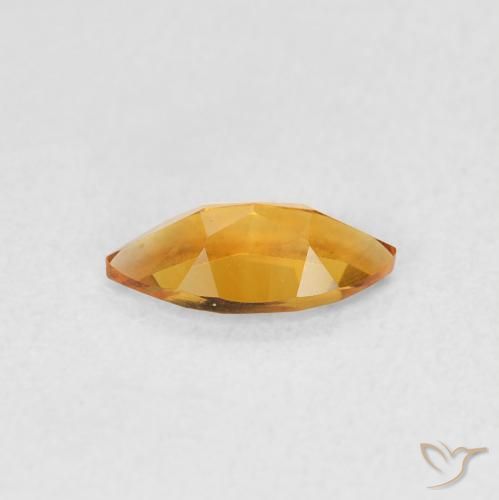Citrine Gemstone in 8 x 4 mm (calibrated) Size for Sale, Citrine Stone in Medium Orange Color