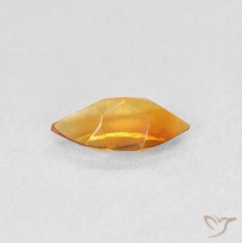 Citrine Gemstone in 8 x 4 mm (calibrated) Size for Sale, Citrine Stone in Medium Orange Color