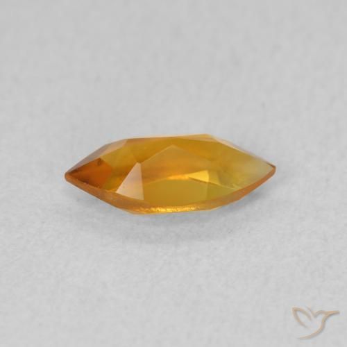 Citrine Gemstone in 8 x 4 mm (calibrated) Size for Sale, Citrine Stone in Deep Orange-Gold Color