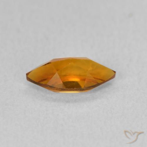 Citrine Gemstone in 8.1 x 4.2 mm Size for Sale, Citrine Stone in Medium Orange Color