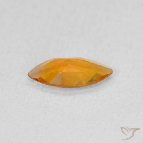Citrine Gemstone in 8 x 4 mm (calibrated) Size for Sale, Citrine Stone in Deep Orange-Gold Color
