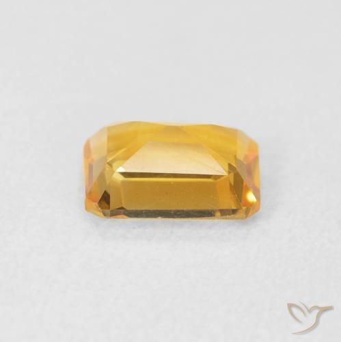 Citrine Gemstone in 7.7 x 5.7 mm Size for Sale, Citrine Stone in Bright Gold Color