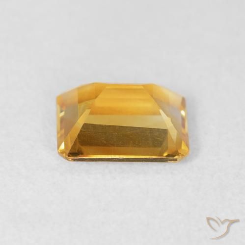 Citrine Gemstone in 8 x 6 mm (calibrated) Size for Sale, Citrine Stone in Dark Orange-Gold Color