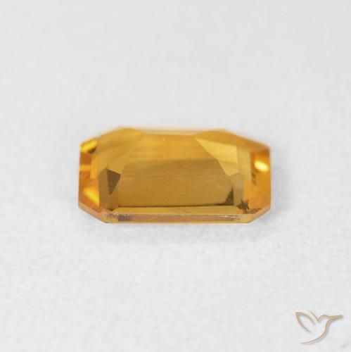 Citrine Gemstone in 8 x 6 mm (calibrated) Size for Sale, Citrine Stone in Deep Golden Orange Color