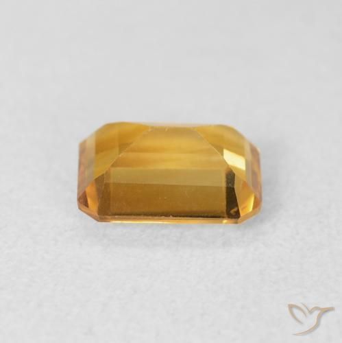 Citrine Gemstone in 8 x 6 mm (calibrated) Size for Sale, Citrine Stone in Medium Gold Color