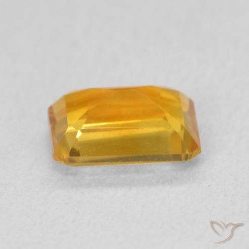 Citrine Gemstone in 8 x 6 mm (calibrated) Size for Sale, Citrine Stone in Deep Orange-Gold Color