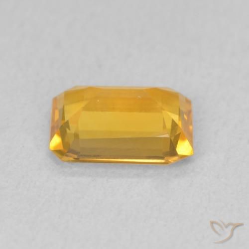 Citrine Gemstone in 7.7 x 5.8 mm Size for Sale, Citrine Stone in Golden Orange Color