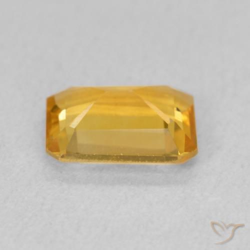 Citrine Gemstone in 8 x 6 mm (calibrated) Size for Sale, Citrine Stone in Medium Golden Color