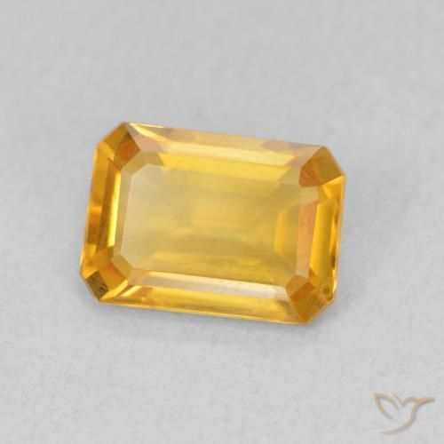 1.07 ct Golden Citrine Stone, Natural Citrine in Octagon Step Cut Shape for Sale