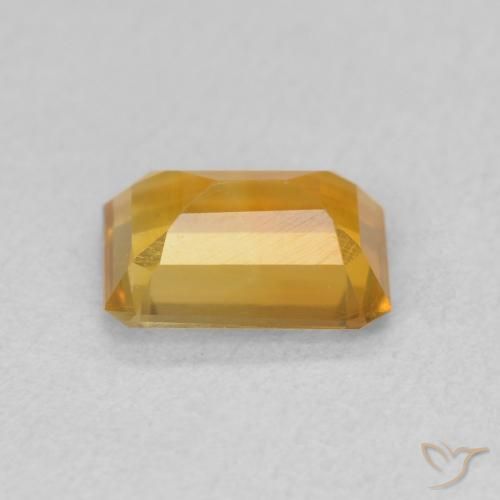 Citrine Gemstone in 7.7 x 5.8 mm Size for Sale, Citrine Stone in Dark Orange-Gold Color