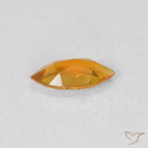 Citrine Gemstone in 8 x 4 mm (calibrated) Size for Sale, Citrine Stone in Apricot Orange Color