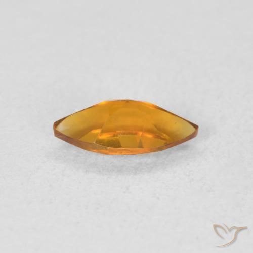 Citrine Gemstone in 8 x 4 mm (calibrated) Size for Sale, Citrine Stone in Medium Light-Golden Color
