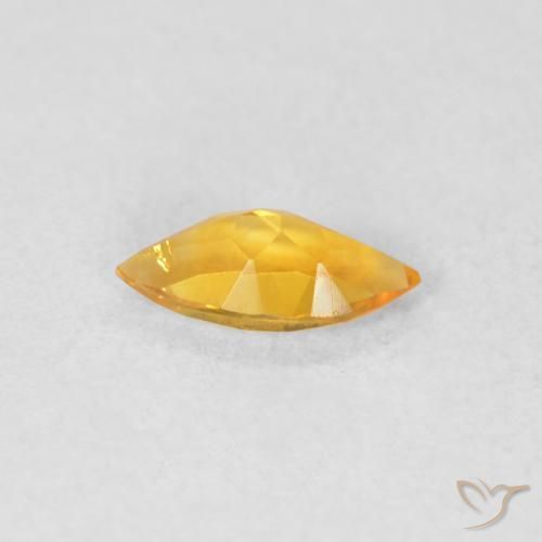 Citrine Gemstone in 8 x 4 mm (calibrated) Size for Sale, Citrine Stone in Medium Golden Color
