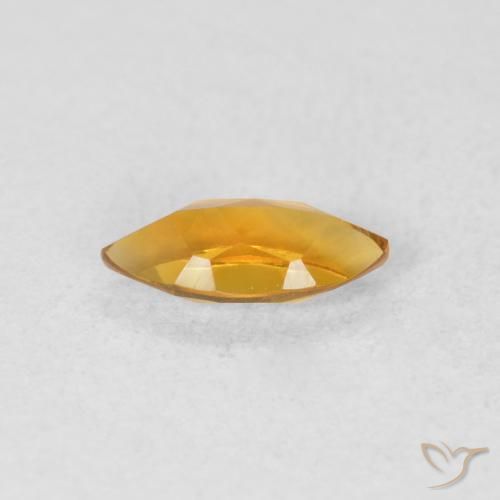 Citrine Gemstone in 8 x 4 mm (calibrated) Size for Sale, Citrine Stone in Orange-Gold Color