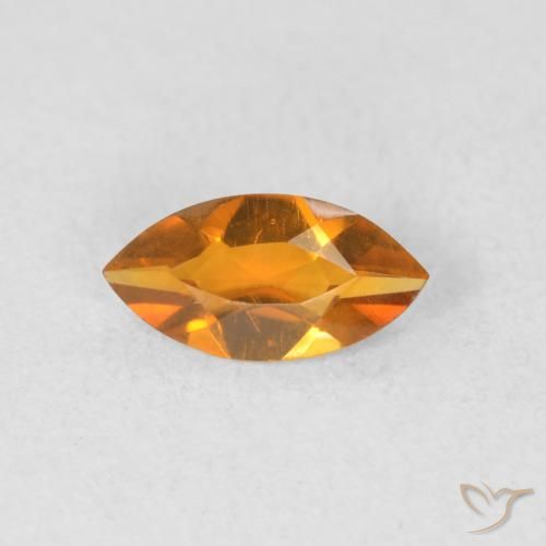 0.49ct Natural Gold Citrine, Marquise, VVS-VS