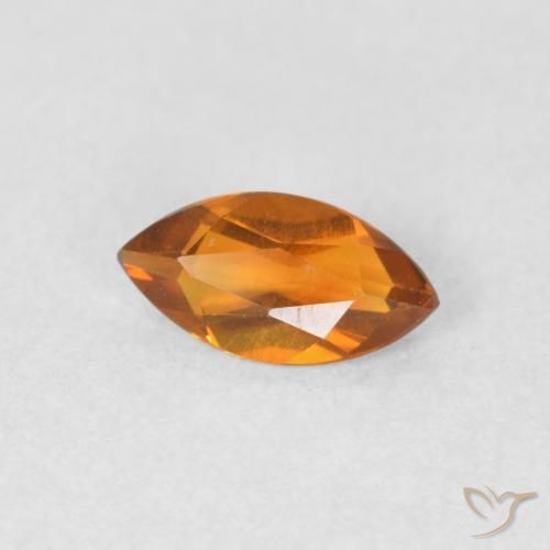 0.50 ct Golden Citrine Stone, Natural Citrine in Marquise Facet Shape for Sale