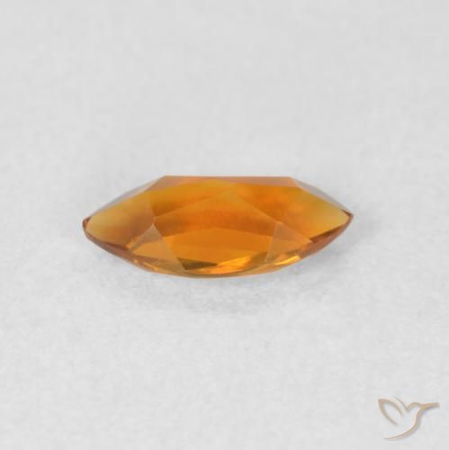 Citrine Gemstone in 8.2 x 4.3 mm Size for Sale, Citrine Stone in Dark Orange Color
