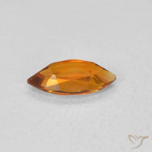 Citrine Gemstone in 8 x 4 mm (calibrated) Size for Sale, Citrine Stone in Apricot Orange Color