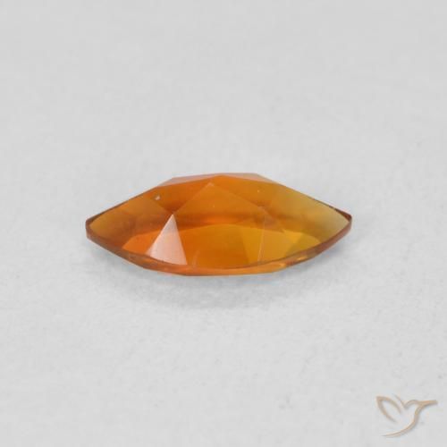 Citrine Gemstone in 8 x 4 mm (calibrated) Size for Sale, Citrine Stone in Earthy Orange Color