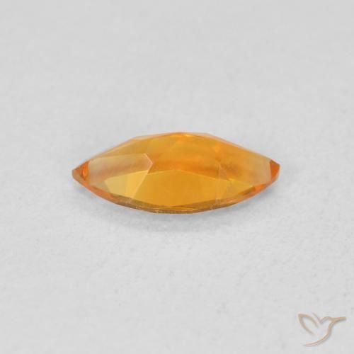 Citrine Gemstone in 8 x 4 mm (calibrated) Size for Sale, Citrine Stone in Apricot Orange Color