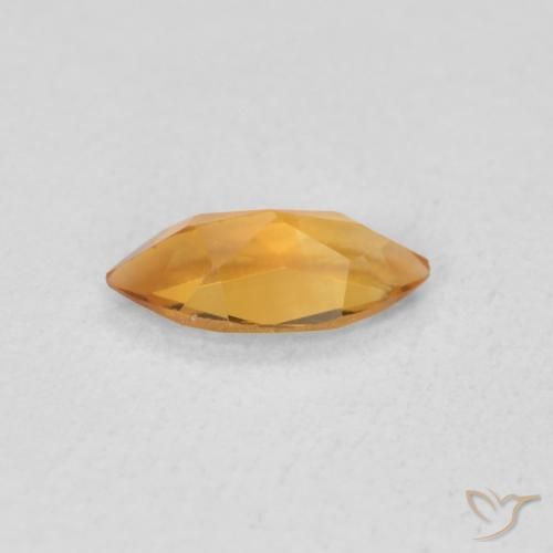 Citrine Gemstone in 8 x 4 mm (calibrated) Size for Sale, Citrine Stone in Medium Orange Color