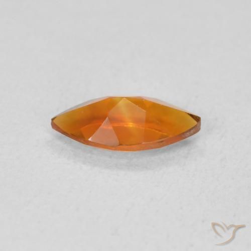 Citrine Gemstone in 8.2 x 4.2 mm Size for Sale, Citrine Stone in Orange Brown Color