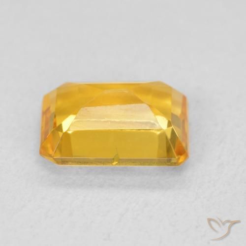 Citrine Gemstone in 8 x 6 mm (calibrated) Size for Sale, Citrine Stone in Medium Gold Color