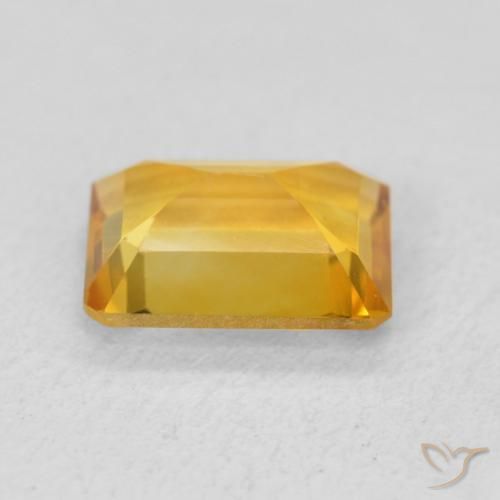 Citrine Gemstone in 8 x 6 mm (calibrated) Size for Sale, Citrine Stone in Dark Orange-Gold Color