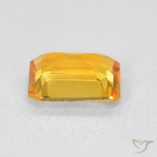 Citrine Gemstone in 8 x 6 mm (calibrated) Size for Sale, Citrine Stone in Dark Orange-Gold Color