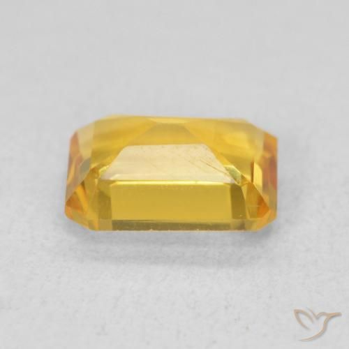 Citrine Gemstone in 8 x 6 mm (calibrated) Size for Sale, Citrine Stone in Medium Gold Color