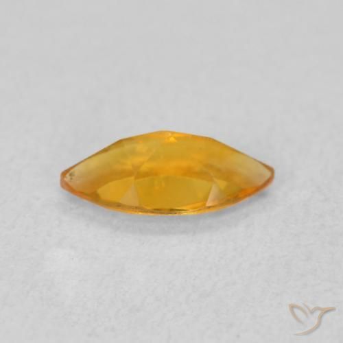 Citrine Gemstone in 8 x 4 mm (calibrated) Size for Sale, Citrine Stone in Apricot Orange Color