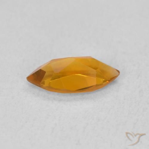 Citrine Gemstone in 8 x 4 mm (calibrated) Size for Sale, Citrine Stone in Deep Orange Color