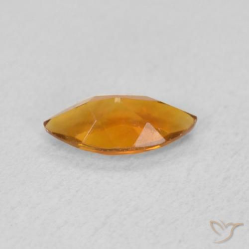 Citrine Gemstone in 8 x 4 mm (calibrated) Size for Sale, Citrine Stone in Medium Orange Color