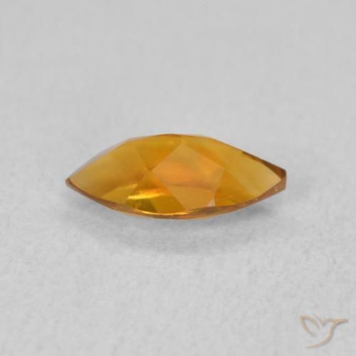 Citrine Gemstone in 8 x 4 mm (calibrated) Size for Sale, Citrine Stone in Orange Brown Color