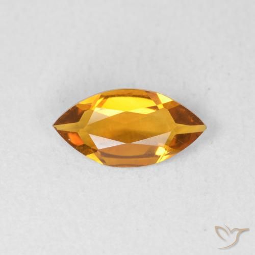 0.45ct Natural Gold Citrine, Marquise, VVS